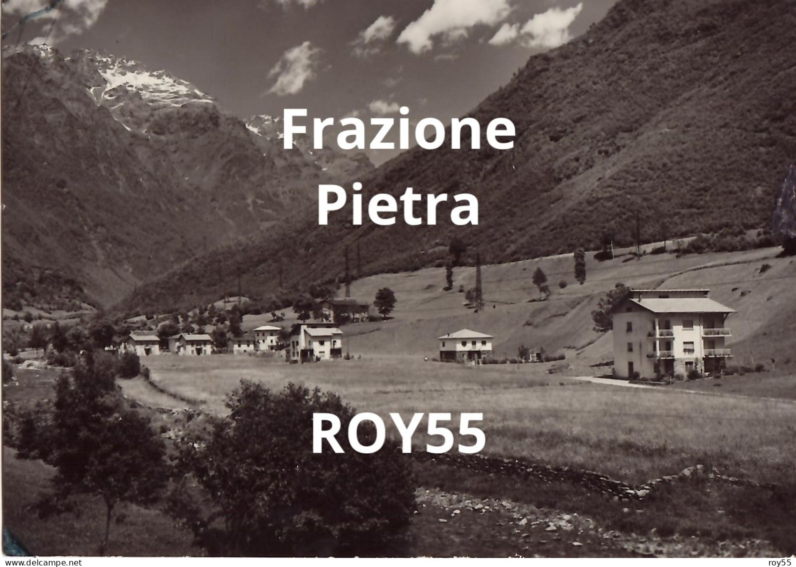 Lombardia-bergamo-gromo S.marino Frazione Di Gandellino Frazione Pietra Veduta Frazione Anni 60 - Autres & Non Classés