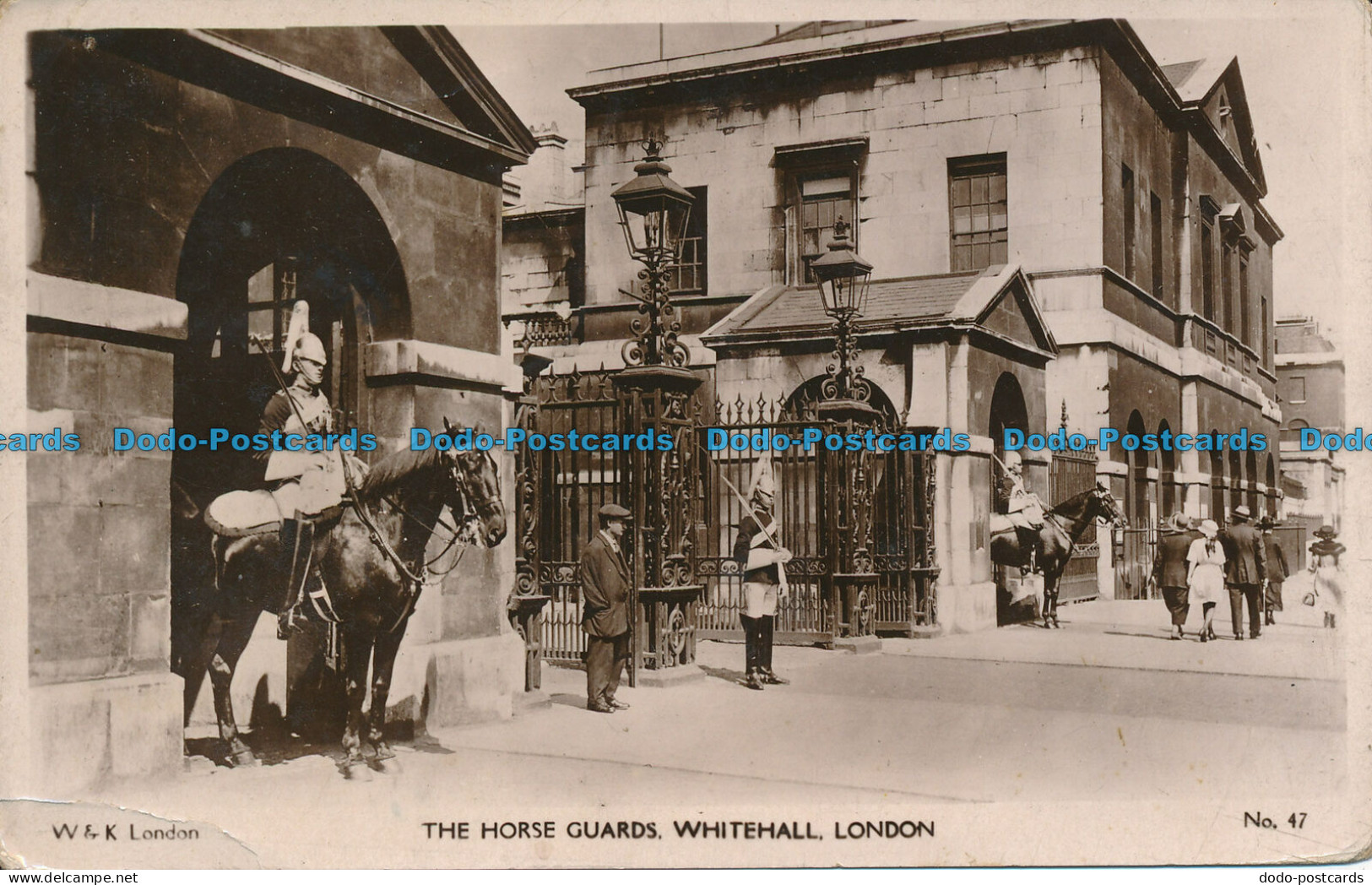 R049149 The Horse Guards. Whitehall. London. W. And K. No 47. 1922 - Autres & Non Classés