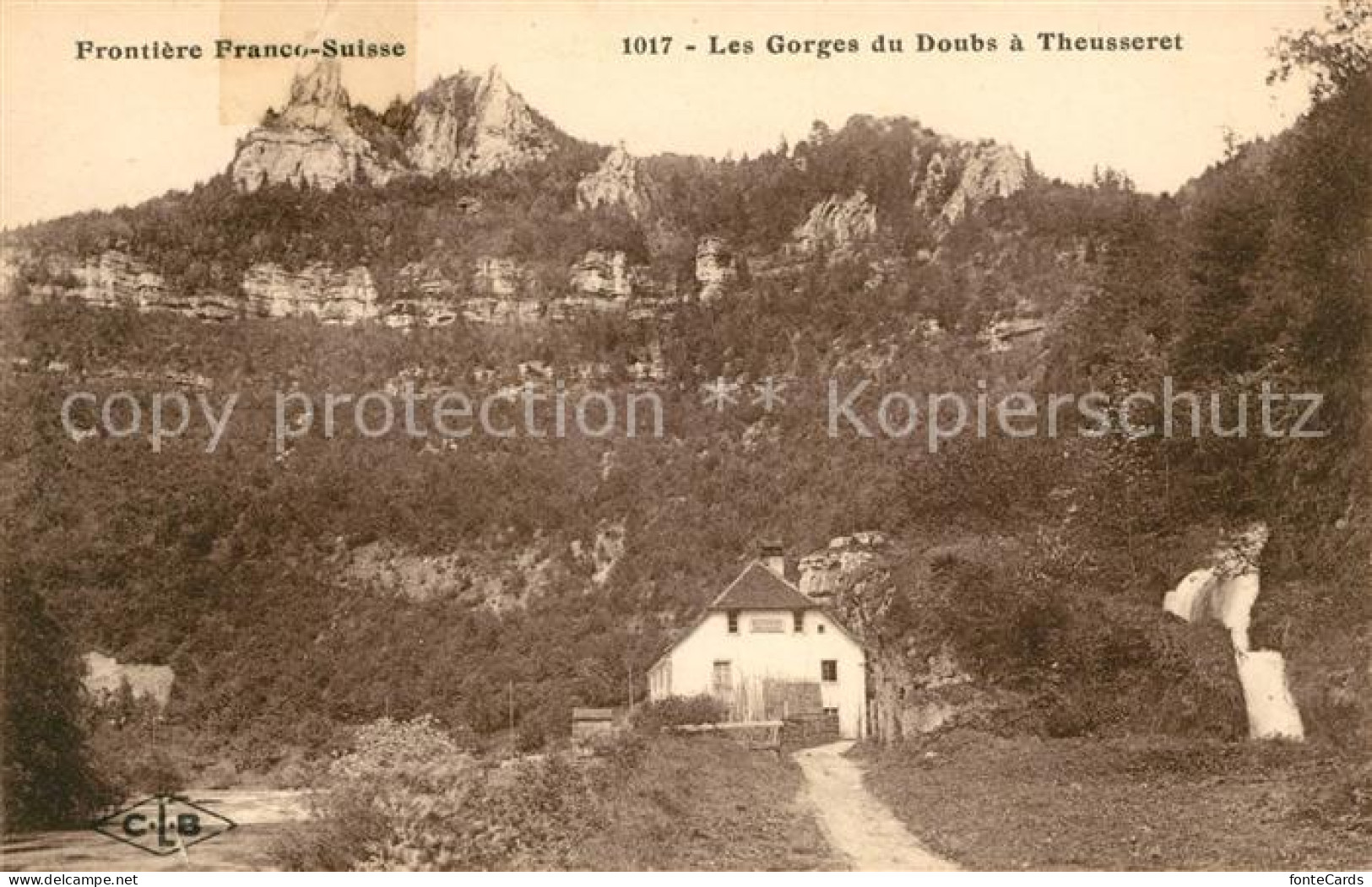 13082696 Franche Comte Les Gorges Du Doubs A Theusseret Les Brenets - Altri & Non Classificati