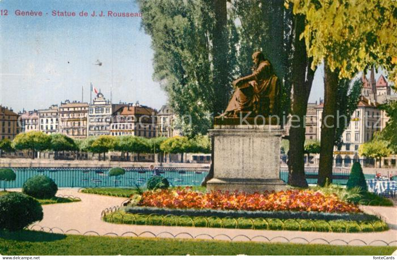 12994606 Geneve GE Statue De J J Rousseau Monument Geneve - Autres & Non Classés