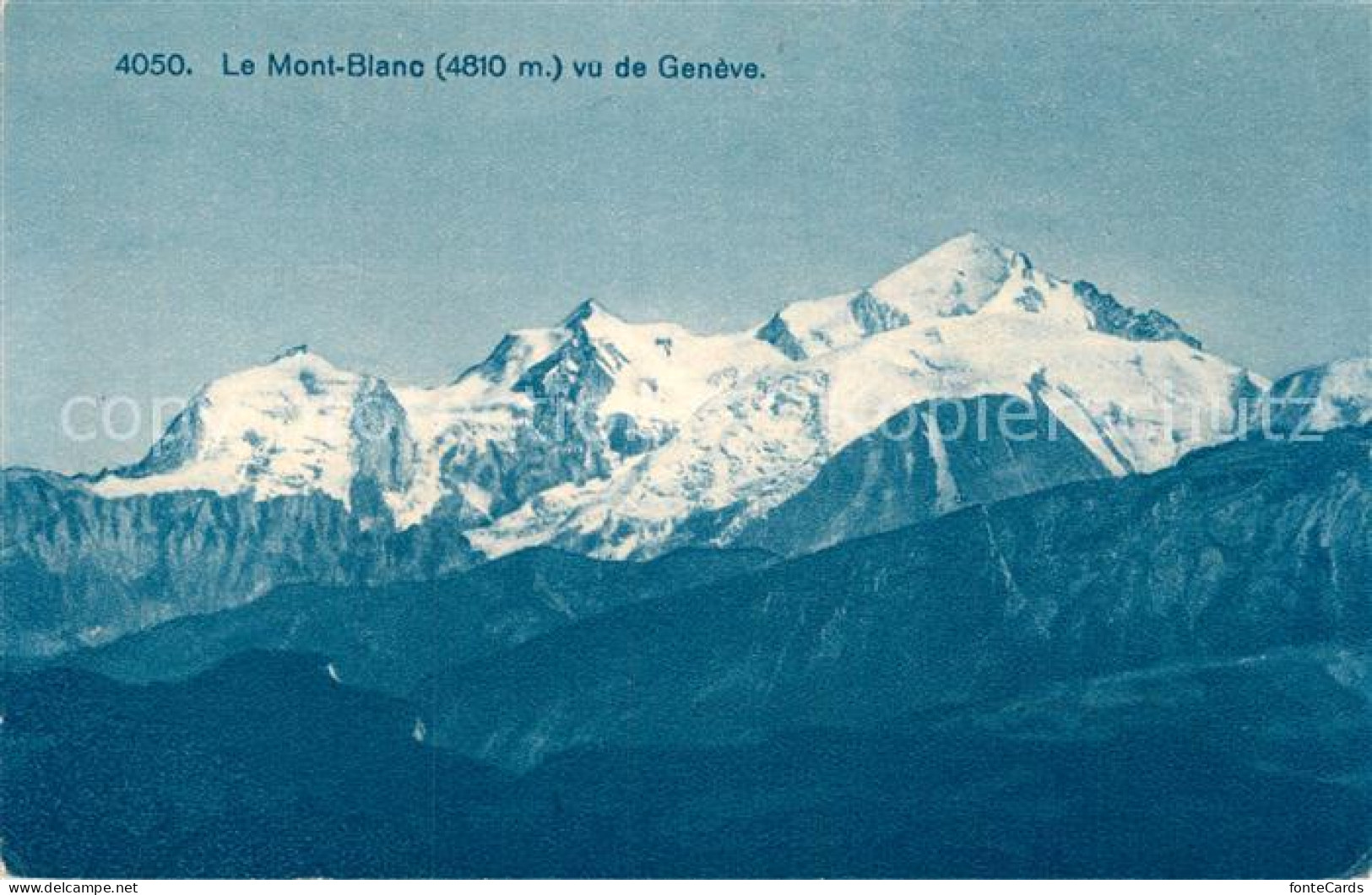 12982626 Geneve GE Le Massif Du Mont Blanc Vu De Geneve Gebirgspanorama Geneve G - Andere & Zonder Classificatie