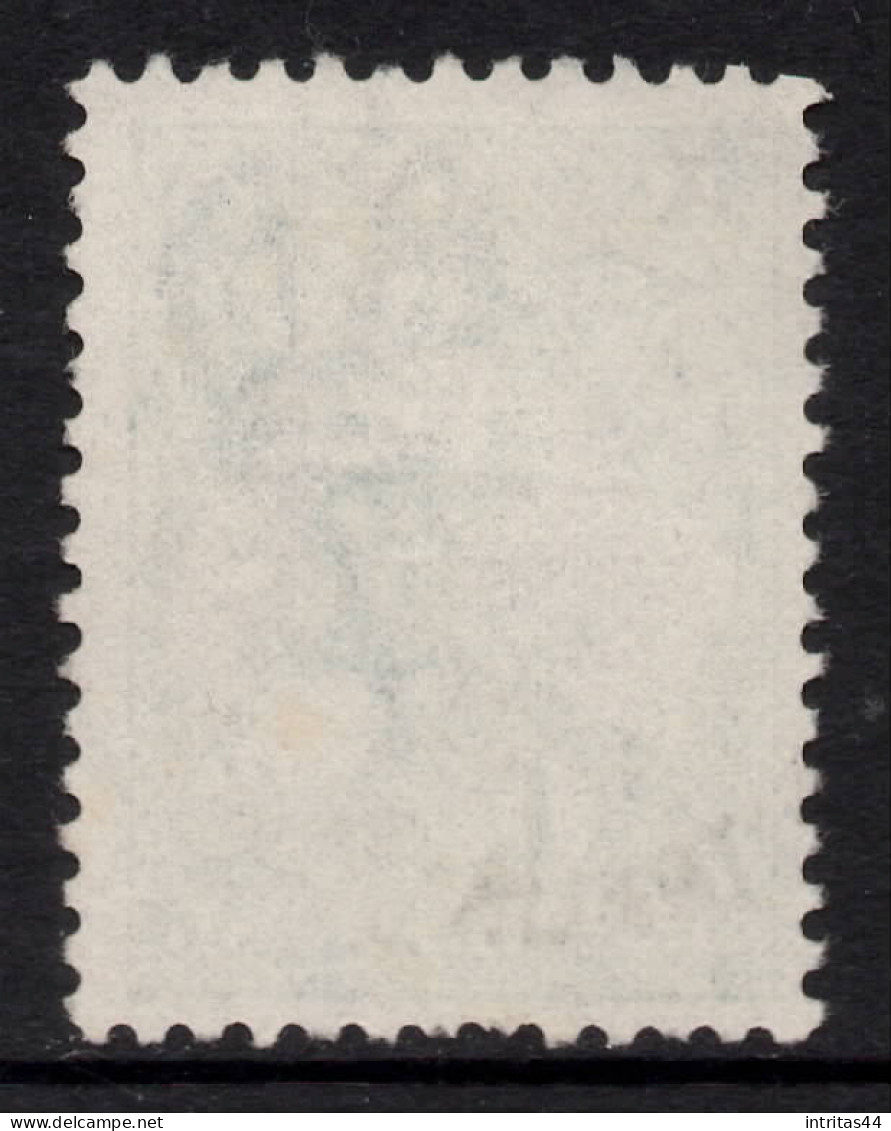 AUSTRALIA 1916  1/- BLUE - GREEN KANGAROO (DIE II) STAMP PERF.12 3rd. WMK  SG.40 VFU. - Gebraucht