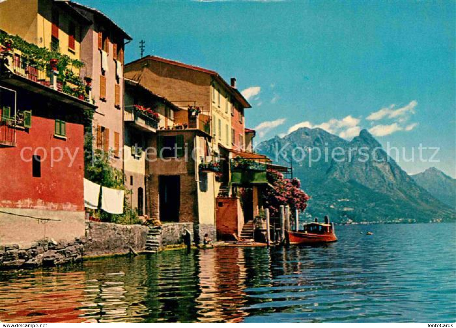 12913486 Gandria Lago Di Lugano Haeuserpartie Am Luganersee Alpen Gandria - Andere & Zonder Classificatie
