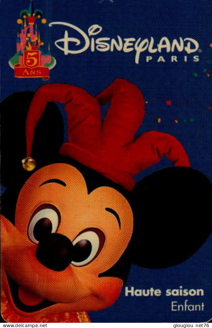 PASSEPORT DISNEY.....HAUTE SAISON....ENFANT - Toegangsticket Disney