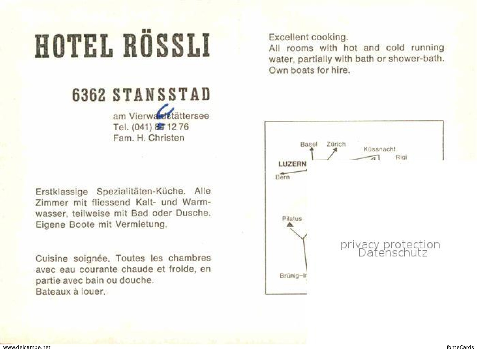 12840846 Stansstad Hotel Roessli Stansstad - Otros & Sin Clasificación