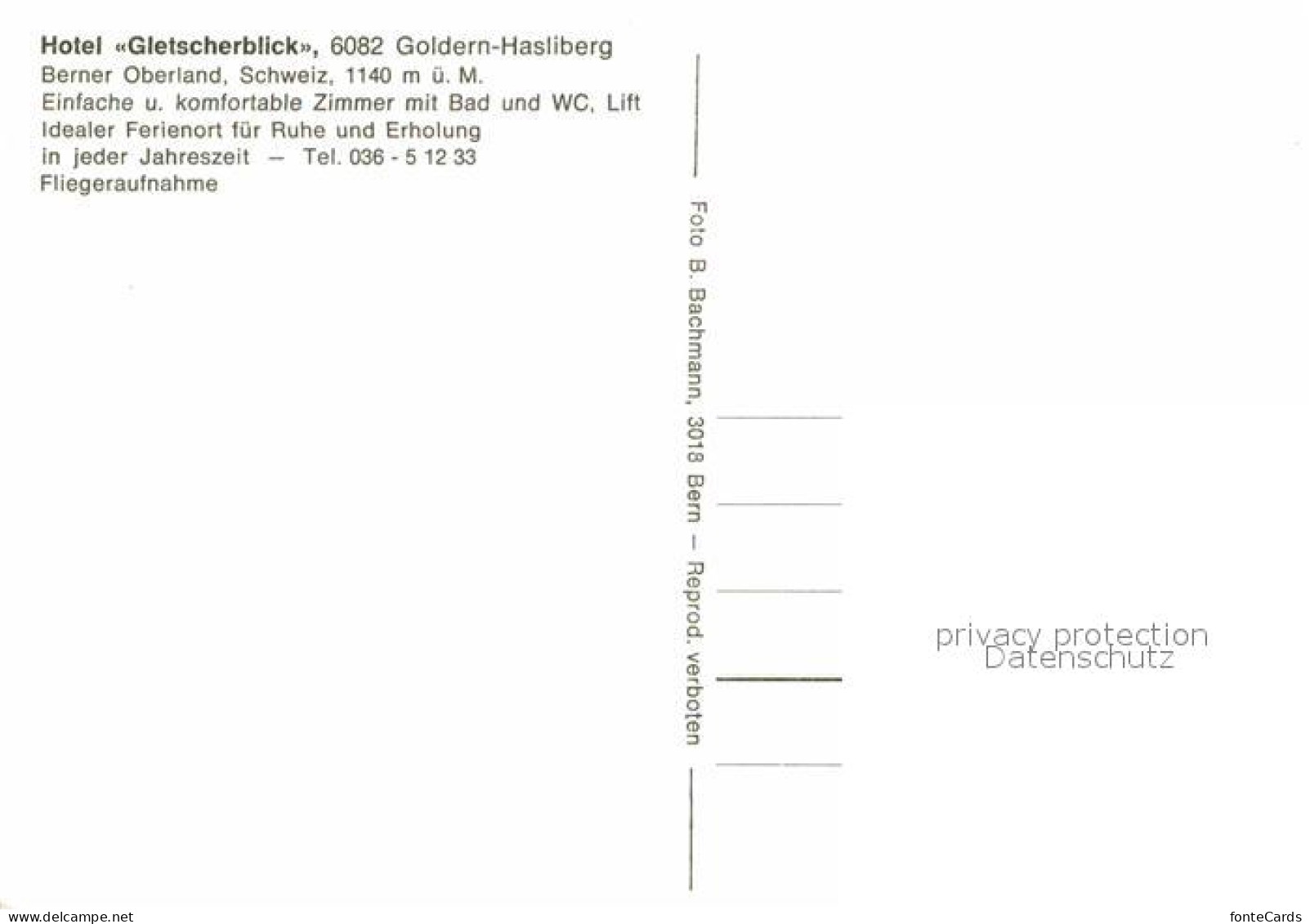 12839066 Goldern-Hasliberg Fliegeraufnahme Hotel Gletscherblick Meiringen - Autres & Non Classés