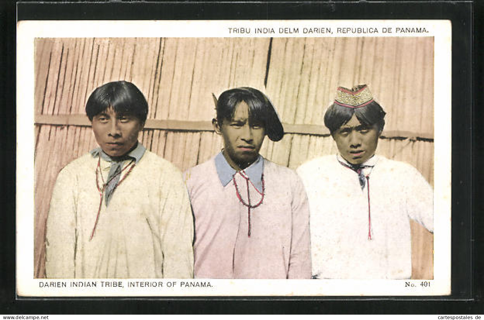 AK Darien, Indian Tribe, Drei Männer Eines Indianerstammes  - Panama