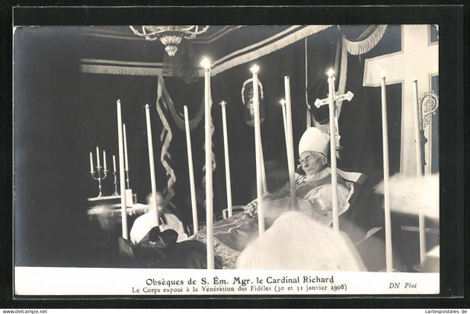 AK Der Aufgebahrte Cardinal Richard, Januar 1908  - Otros & Sin Clasificación