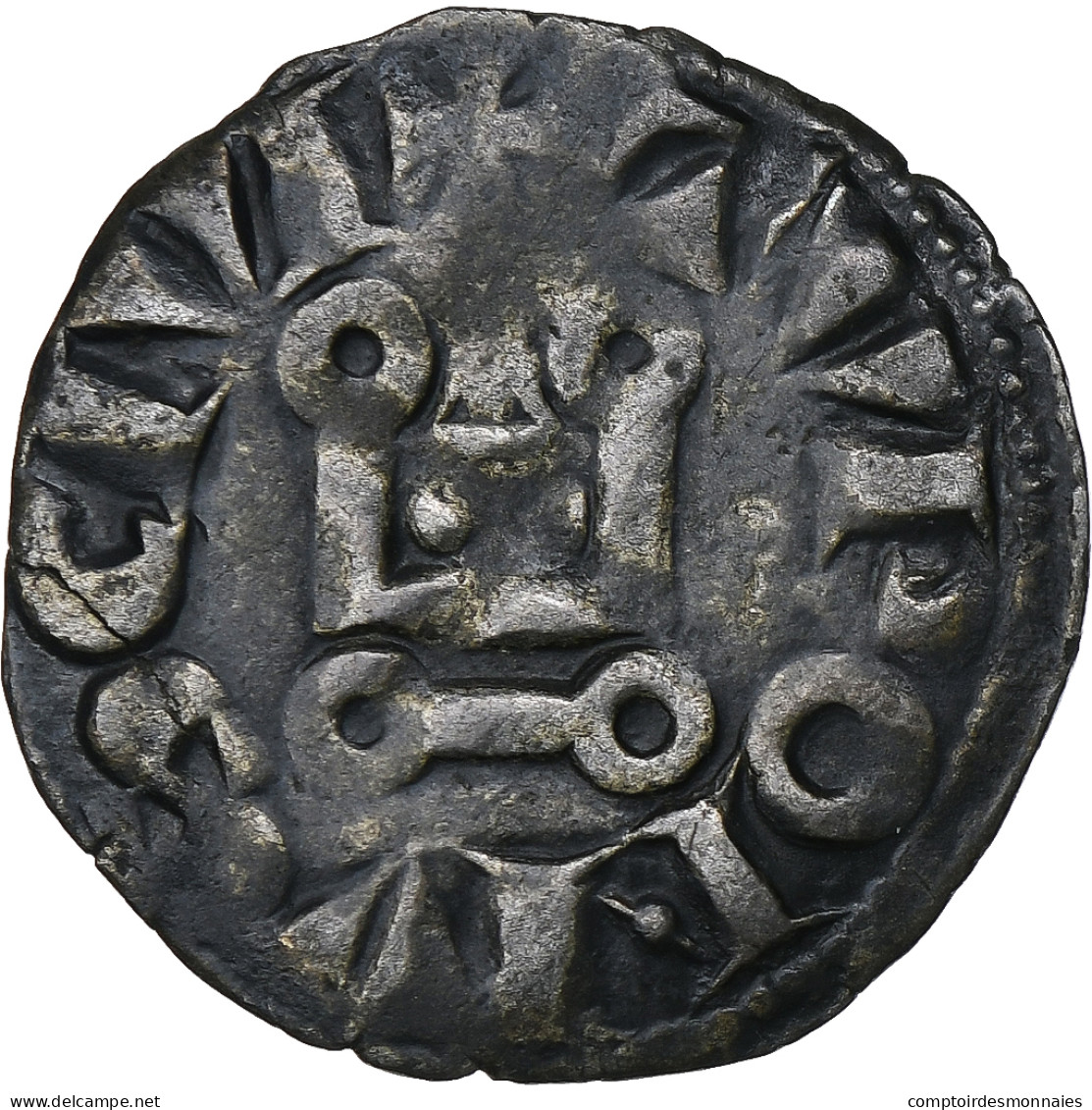 France, Louis VIII-IX, Denier Tournois, Billon, TTB, Duplessy:187 - 1226-1270 Lodewijk IX De Heilige