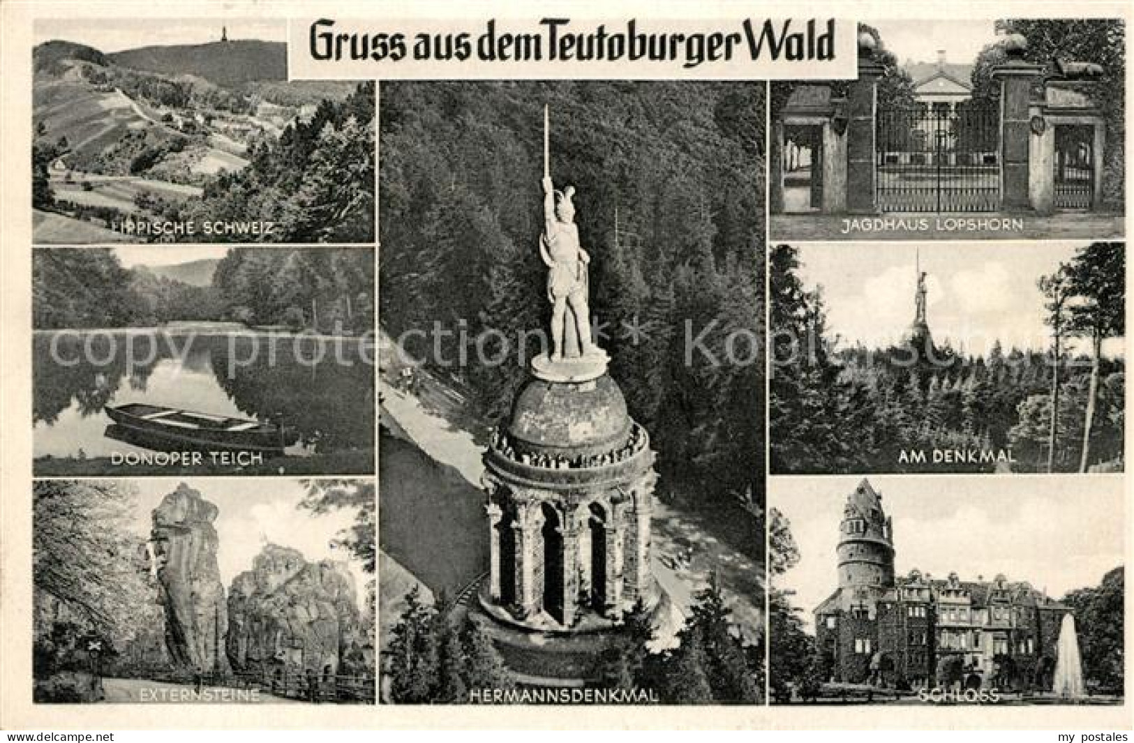 73142685 Hermannsdenkmal Schloss Externsteine Jagdhaus Lopshorn  Hermannsdenkmal - Detmold