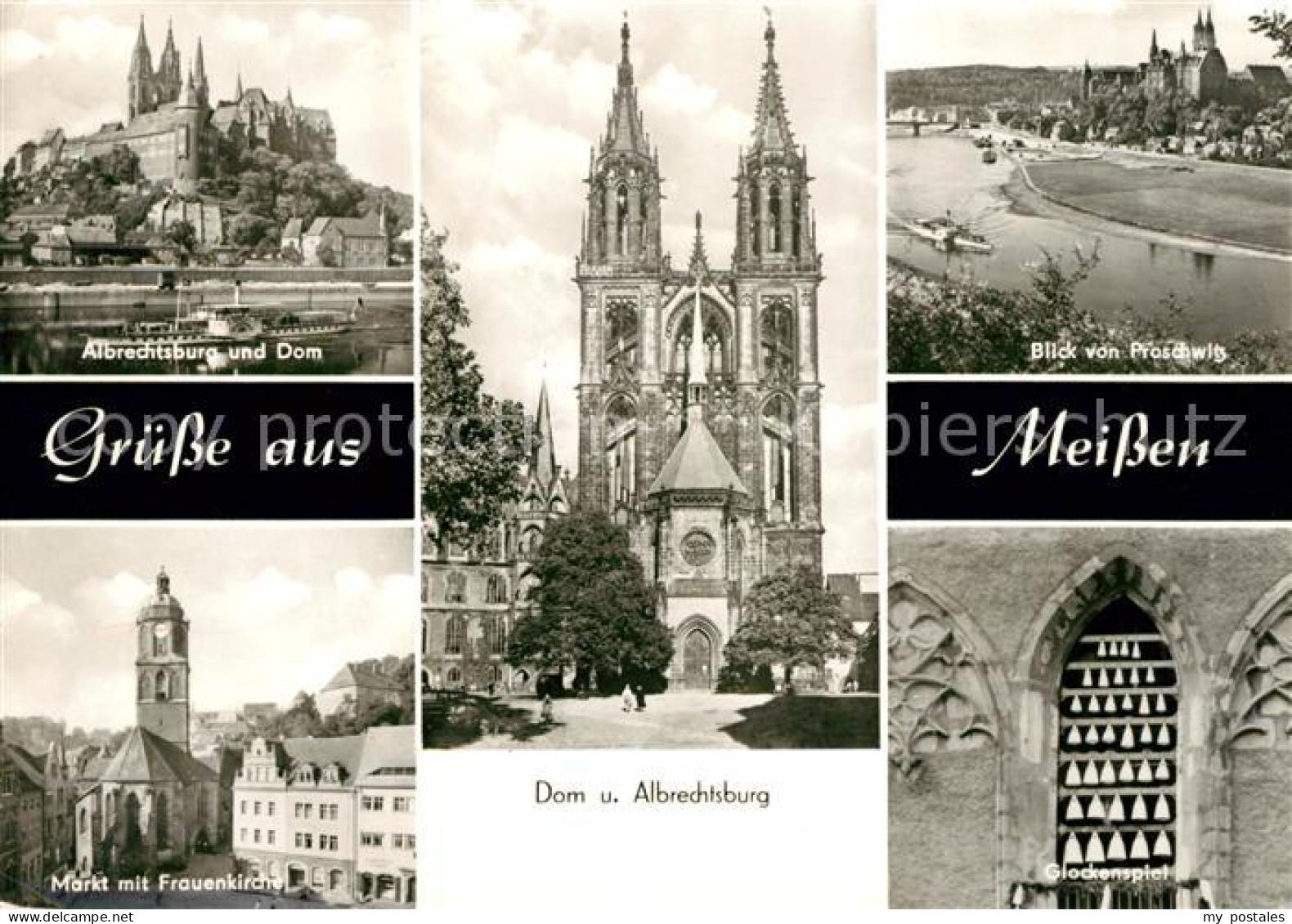 73141913 Meissen Elbe Sachsen Albrechtsburg Dom Proschwitz Markt Frauenkirche Gl - Meissen