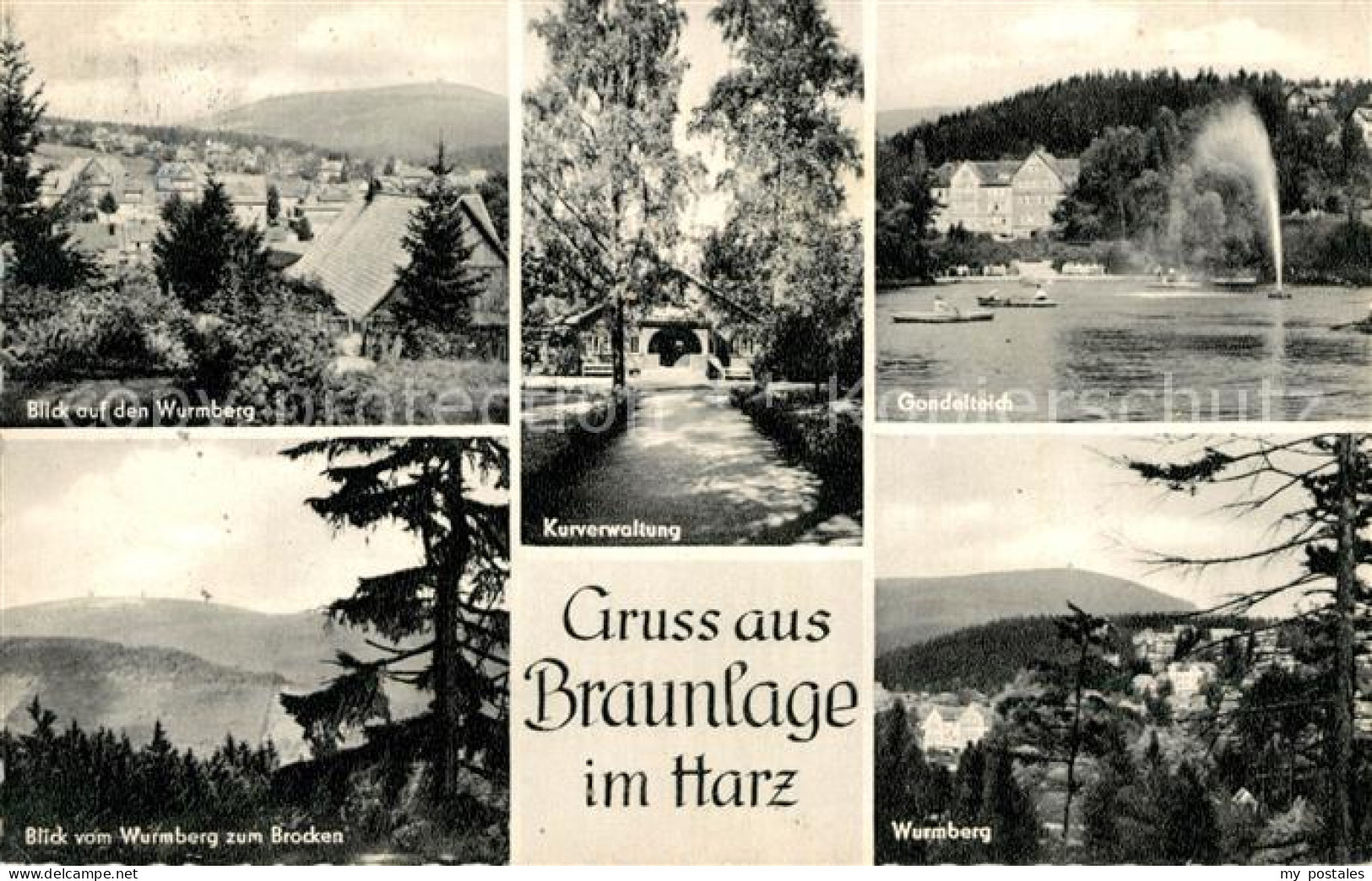 73141870 Braunlage Blick Auf Den Wurmberg Kurverwaltung Gondelteich Brockenblick - Altri & Non Classificati