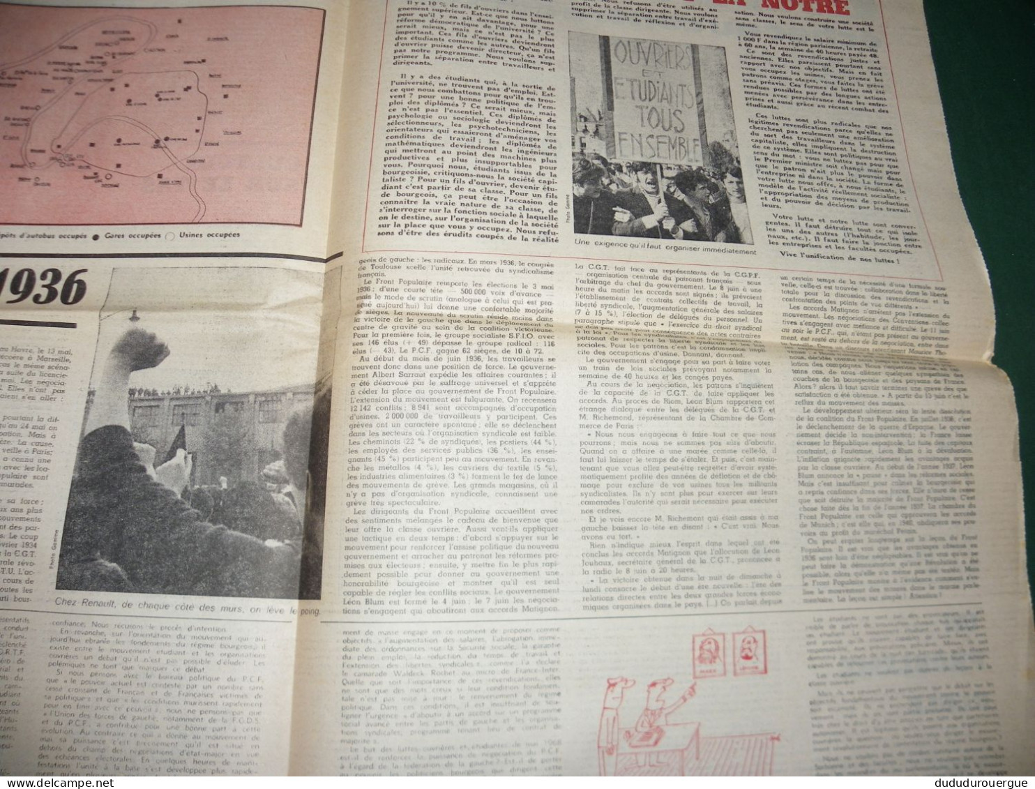 JOURNAL " ACTION " N° 3 DU 21 MAI 1968 - 1950 à Nos Jours