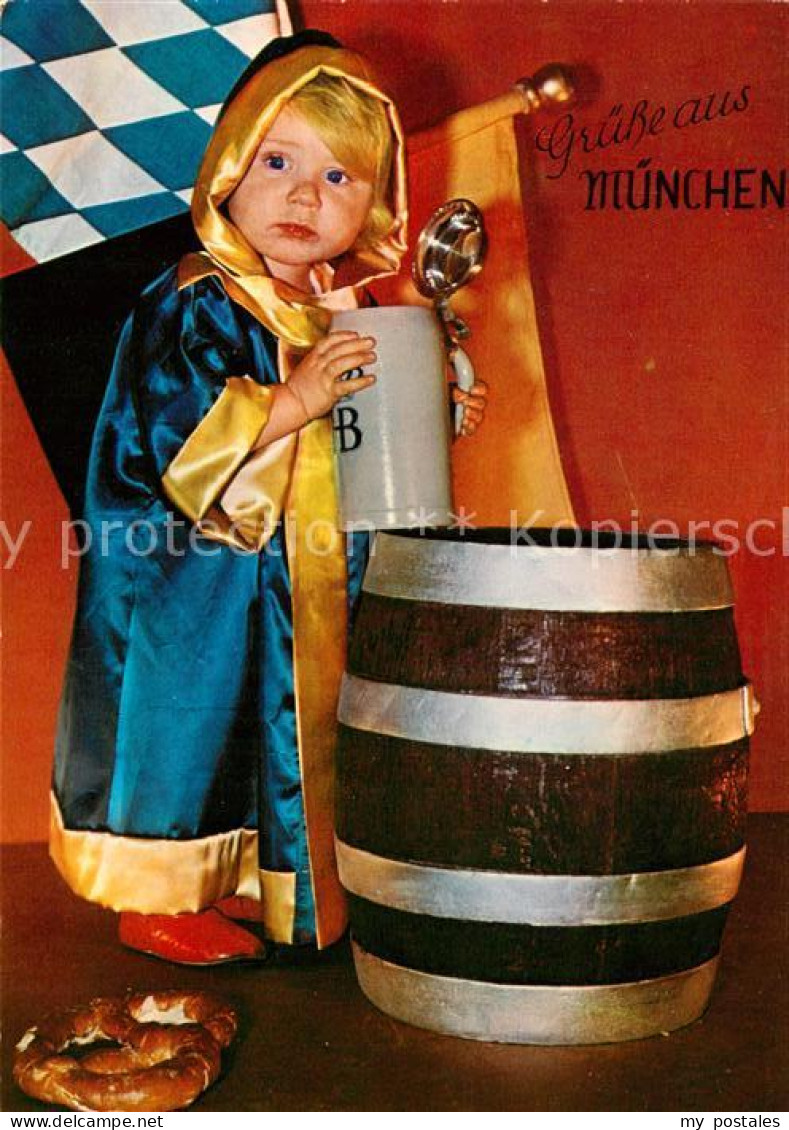 73141658 Muenchner Kindl Bierfass Bierkrug Brezel Muenchner Kindl - Muenchen