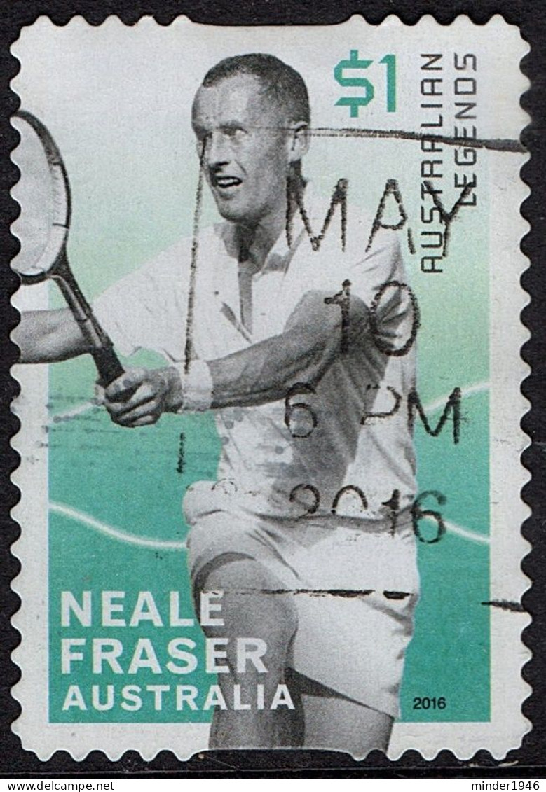 AUSTRALIA 2016 $1 Multicoloured, Legends Of Tennis - Neil Fraser Self Adhesive FU - Gebruikt