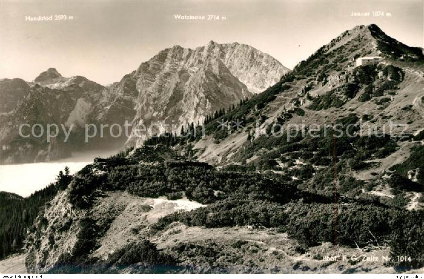 73140894 Berchtesgaden Jennerbahn Mit Hundstod Watzmann Jennergipfel Berchtesgad - Berchtesgaden