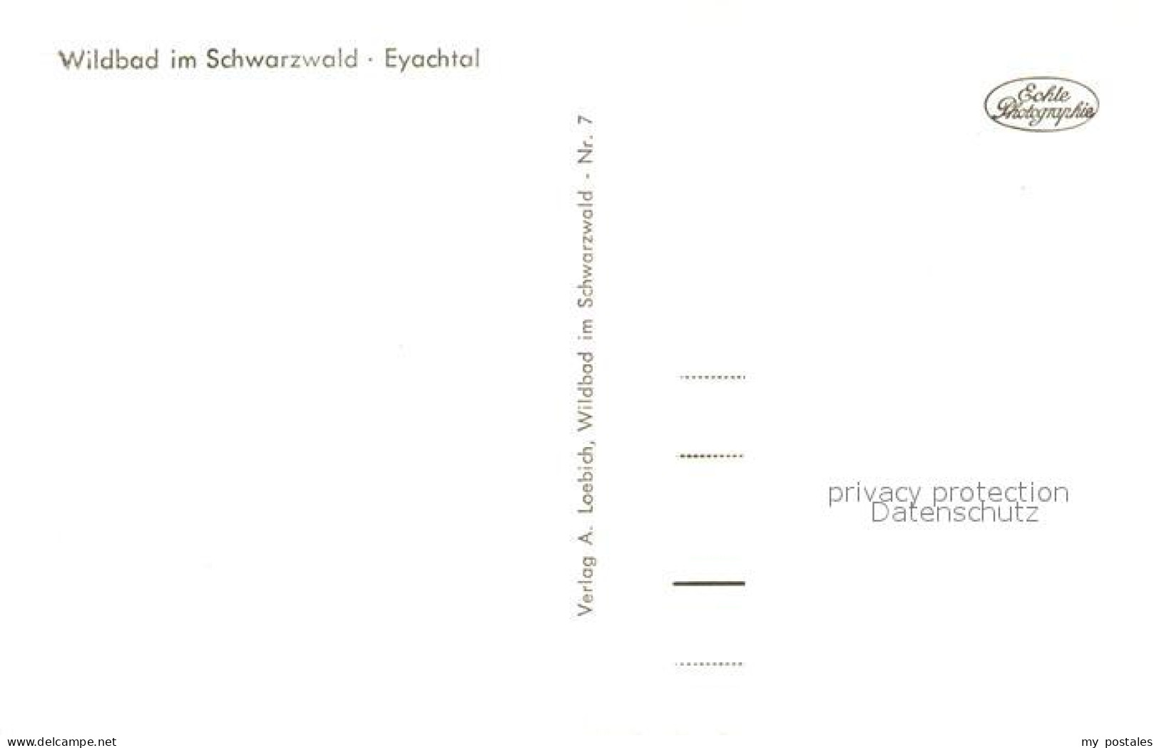 73140510 Bad Wildbad Landschaftspanorama Eyachtal Bad Wildbad - Altri & Non Classificati