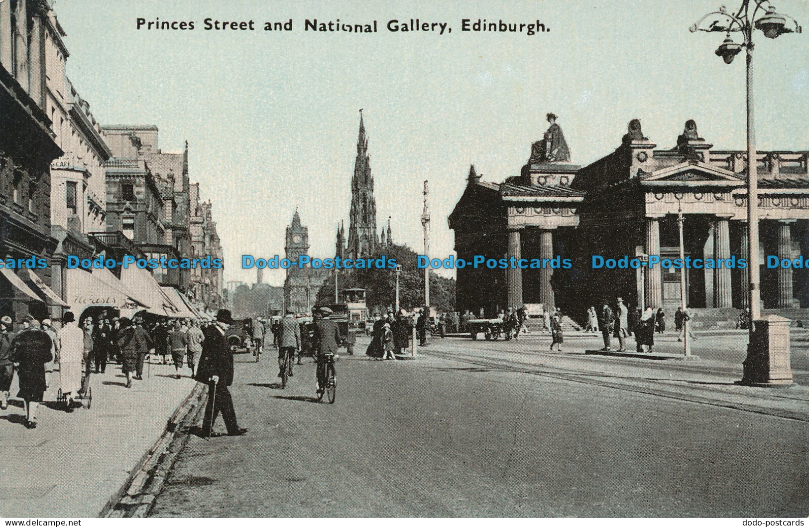 R049855 Princes Street And National Gallery. Edinburgh. H. B - World