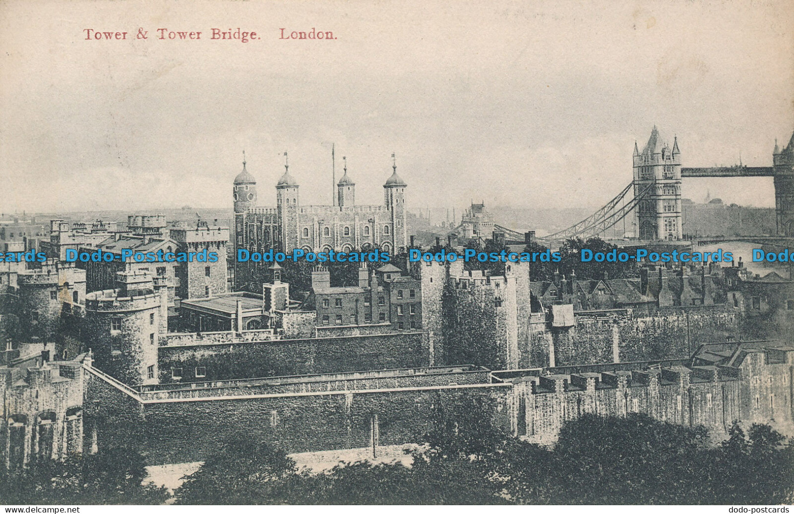 R050472 Tower And Tower Bridge. London. 1908 - Autres & Non Classés