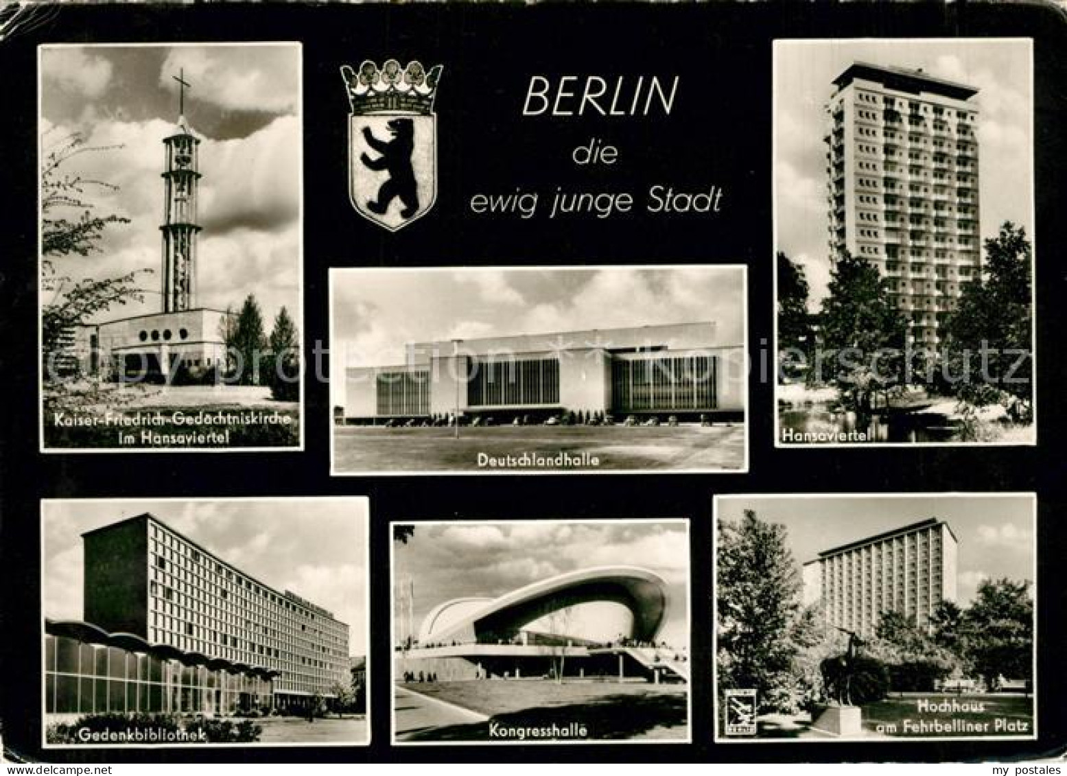 73140199 Berlin Kaiser Friedrich Gedaechtniskirche Hansaviertel Hochhaus Deutsch - Altri & Non Classificati