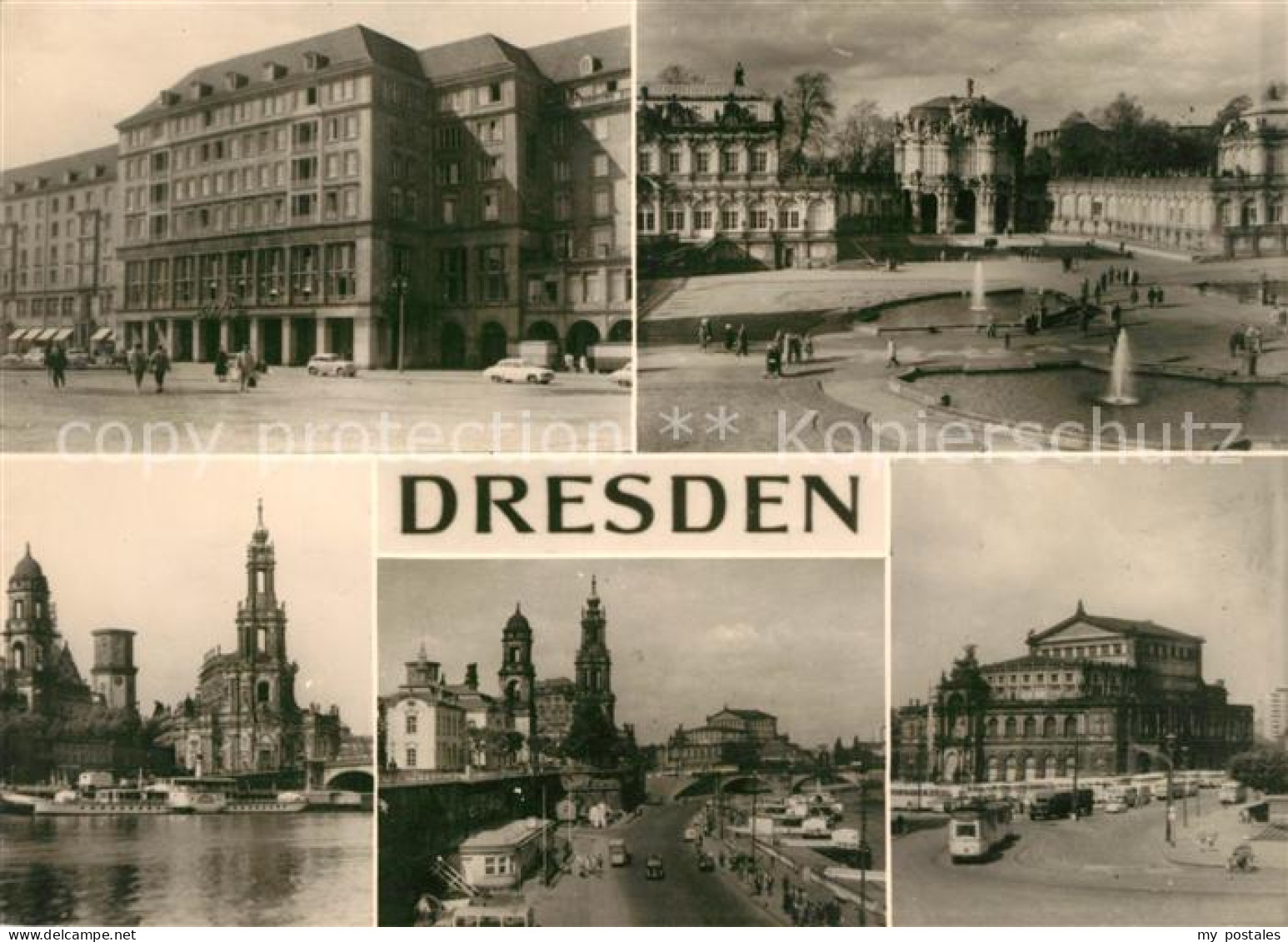 73140194 Dresden Teilansichten Innenstadt Platz Kirchen Elbe Dampfer Dresden - Dresden