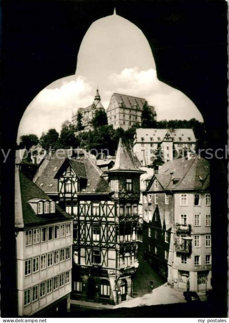 73140143 Marburg Lahn Markt Mit Landgrafenschloss Marburg Lahn - Marburg