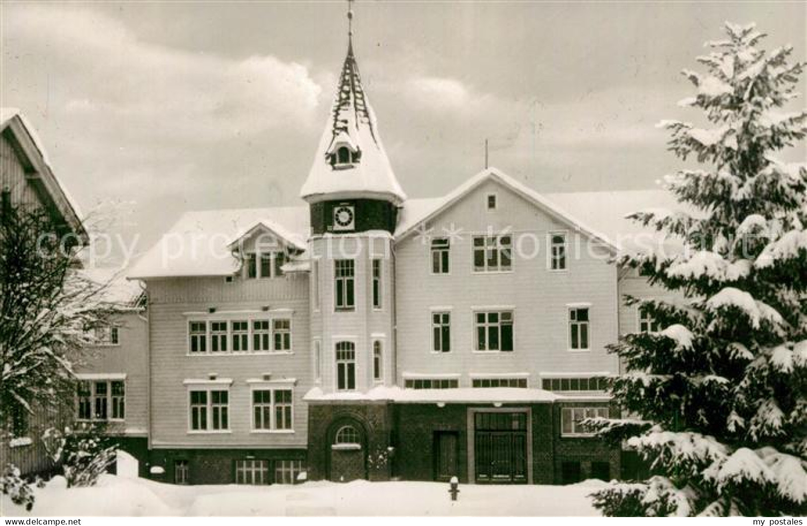 73140130 Clausthal-Zellerfeld Sanatorium Schwarzenbach Im Winter Clausthal-Zelle - Clausthal-Zellerfeld