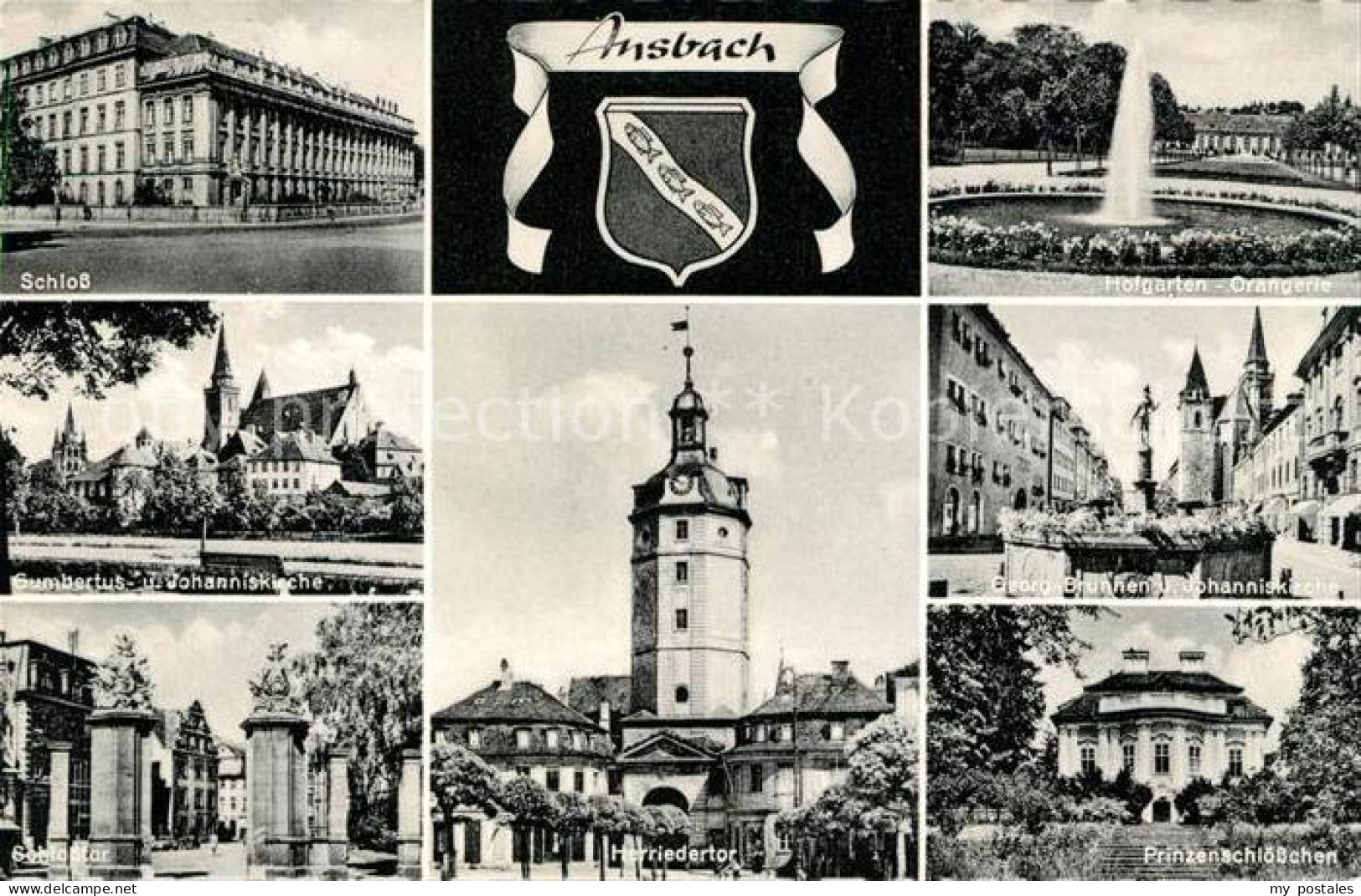 73139778 Ansbach Mittelfranken Herriedertor Schloss Johanniskirche Ansbach Mitte - Ansbach