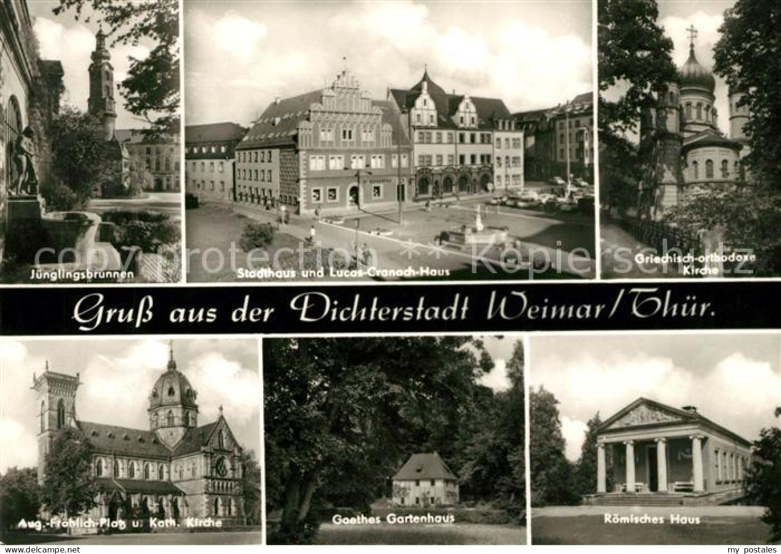 73139547 Weimar Thueringen Dichterstadt Juenglingsbrunnen Stadthaus Lucas Cranac - Weimar