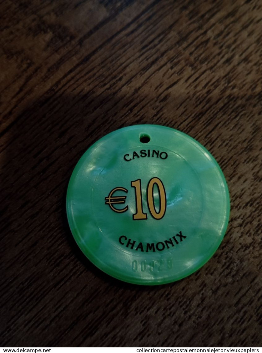 74 CHAMONIX JETON DE CASINO   CHIPS TOKENS COINS En L'État Sur Les Photos - Casino