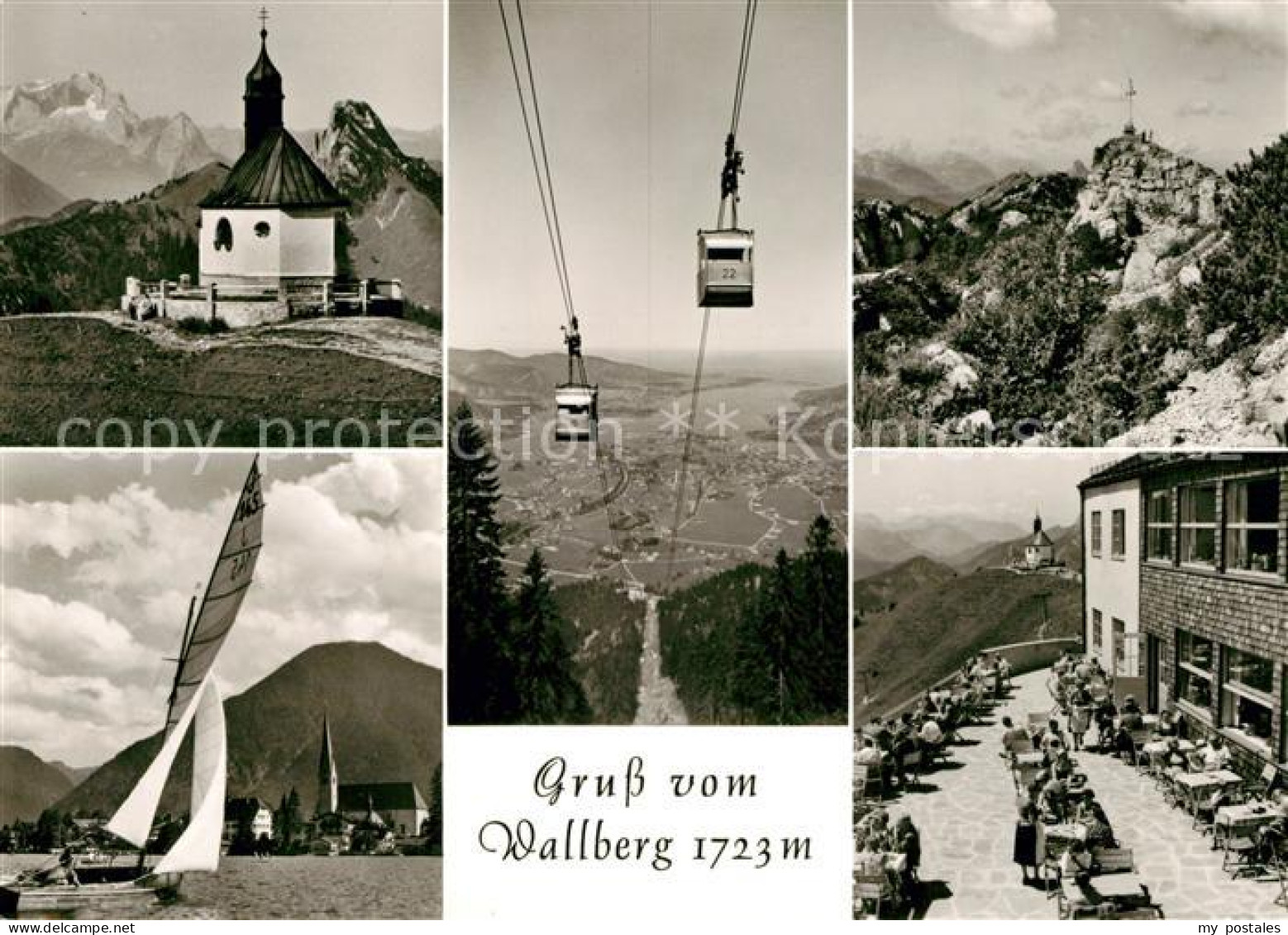 73139384 Wallberg Luftseilbahn Segelboot Kirche Wallberg - Tegernsee