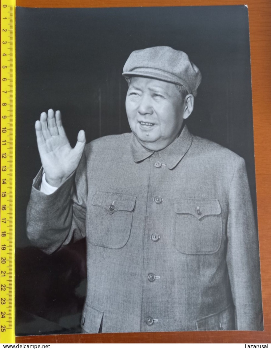 #21   LARGE PHOTO -  CHINA CHINE LEADER MAO TSE TOUNG - Berühmtheiten