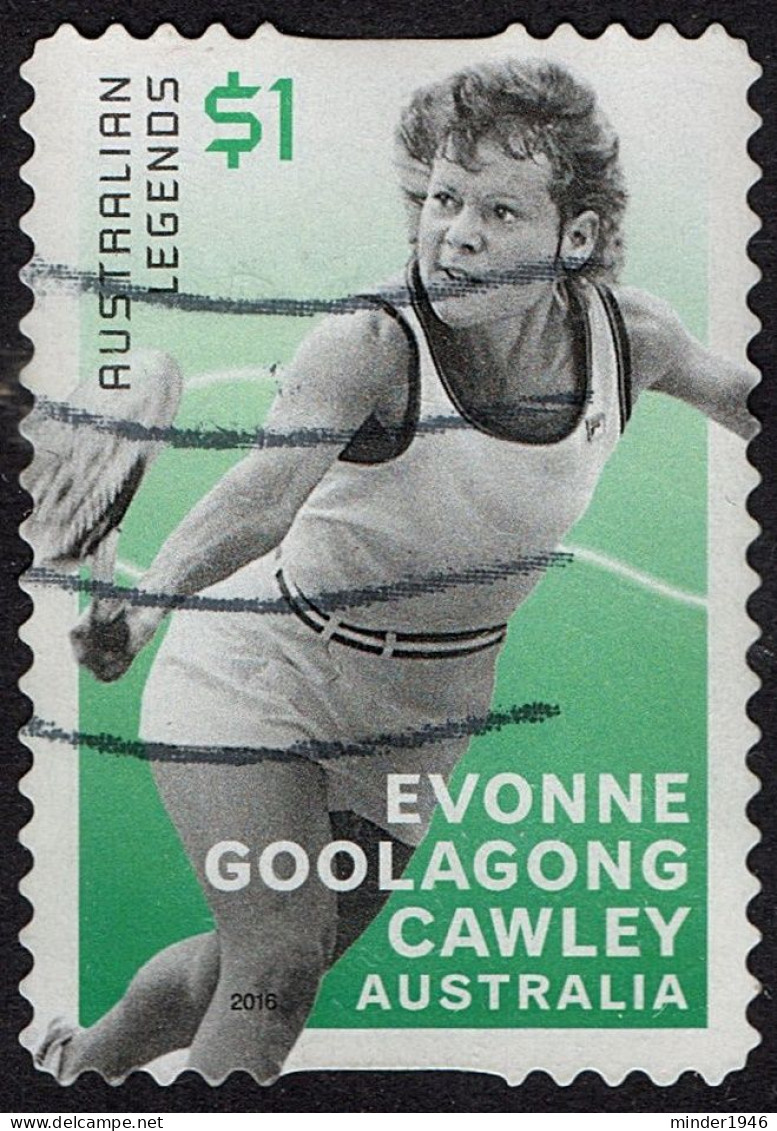 AUSTRALIA 2016 $1 Multicoloured, Legends Of Tennis - Evonne Goolagong Self Adhesive FU - Used Stamps