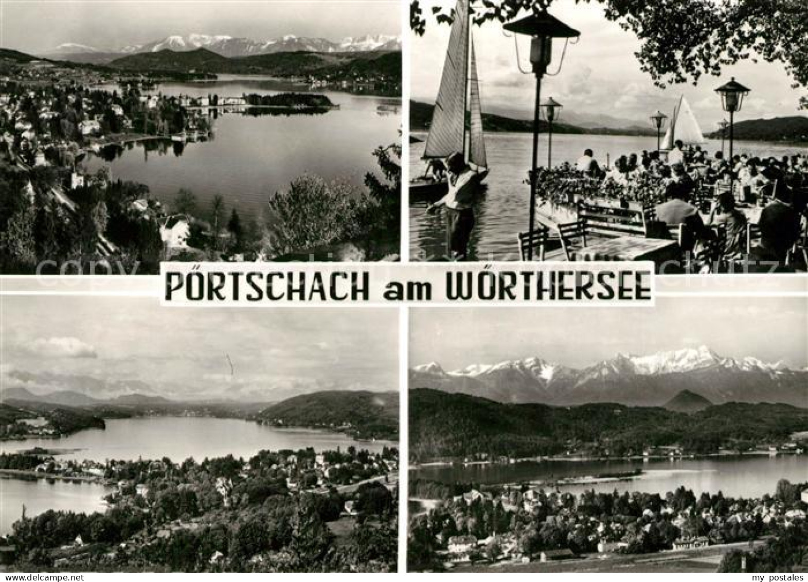 73139249 Poertschach Woerthersee Cafe Segelboot  Poertschach Woerthersee - Sonstige & Ohne Zuordnung