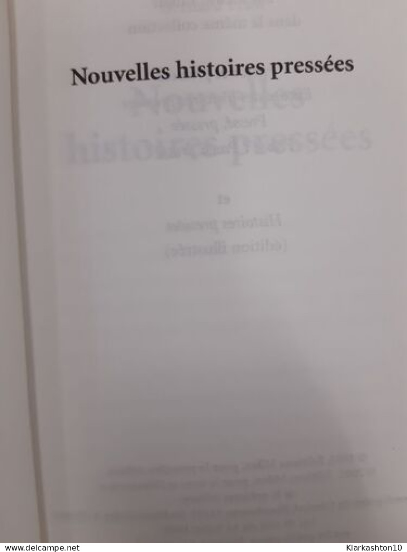Nouvelles Histoires Pressees - Other & Unclassified
