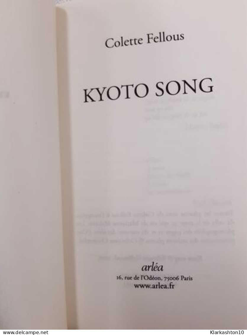 Kyoto Song - Other & Unclassified
