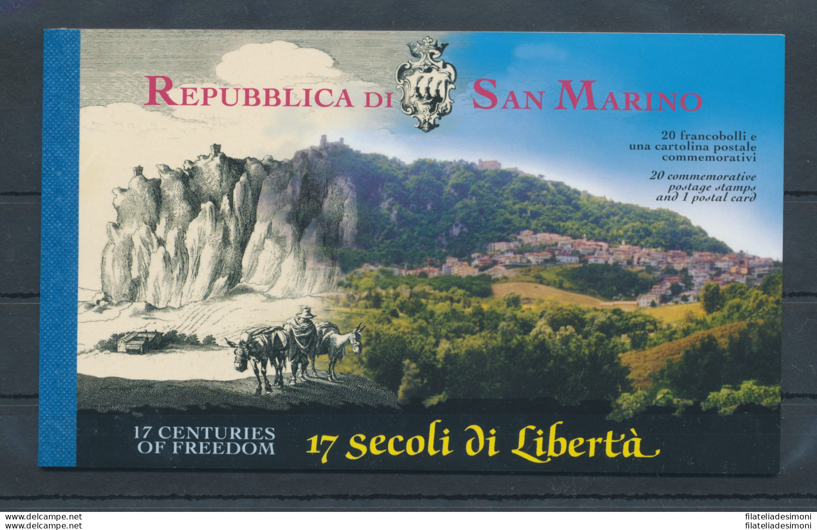 2000 San Marino, Libretto , 17° Centenario Fondazione Della Repubblica , Contiene 5 Foglietti (BF 66/70) , MNH** - Sonstige & Ohne Zuordnung