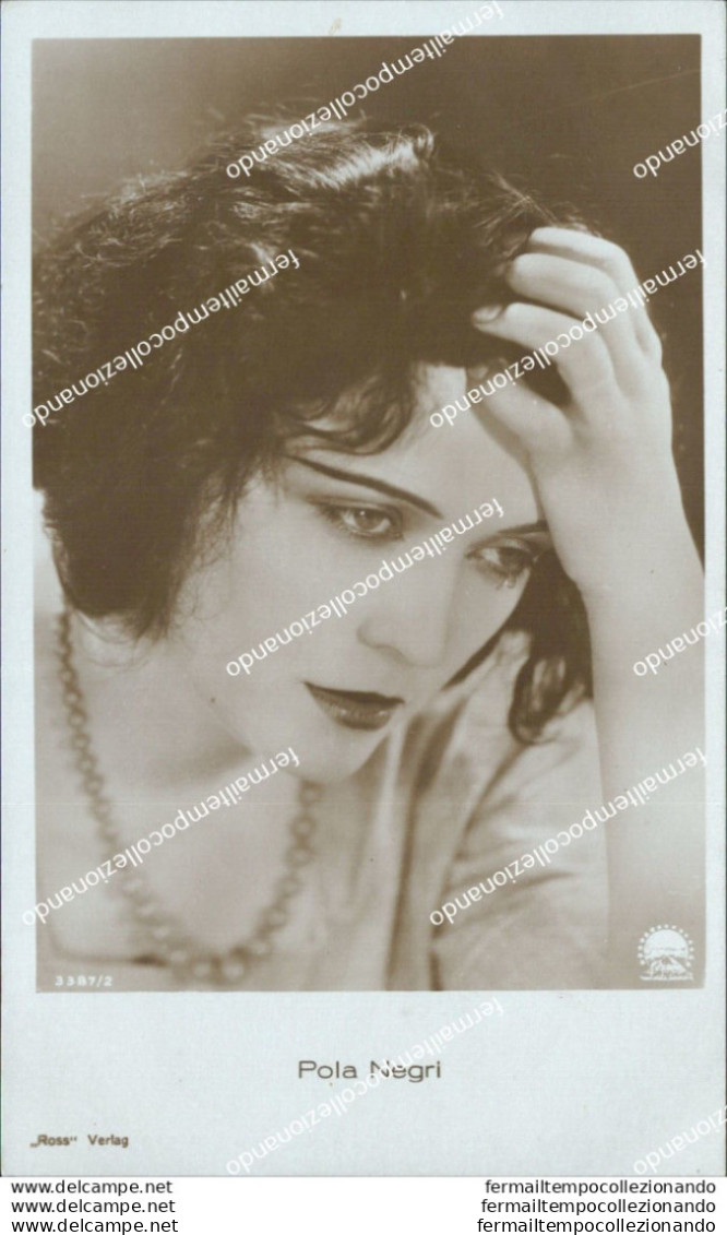 Bc559 Cartolina Paola Negri Attrice Actress  Movie Star Personaggi Famosi - Artisti