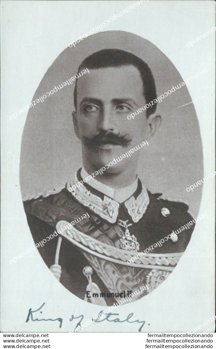 Ac752 Cartolina Vittorio Emanuele III Reali Personaggi Famosi - Artistes