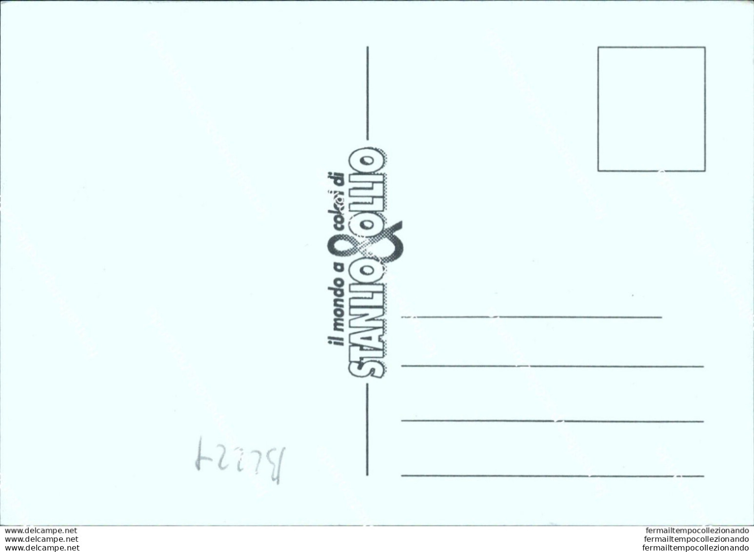 Bl229 Cartolina Il Mondo A Colori Di Stanlio E Ollio - Artiesten