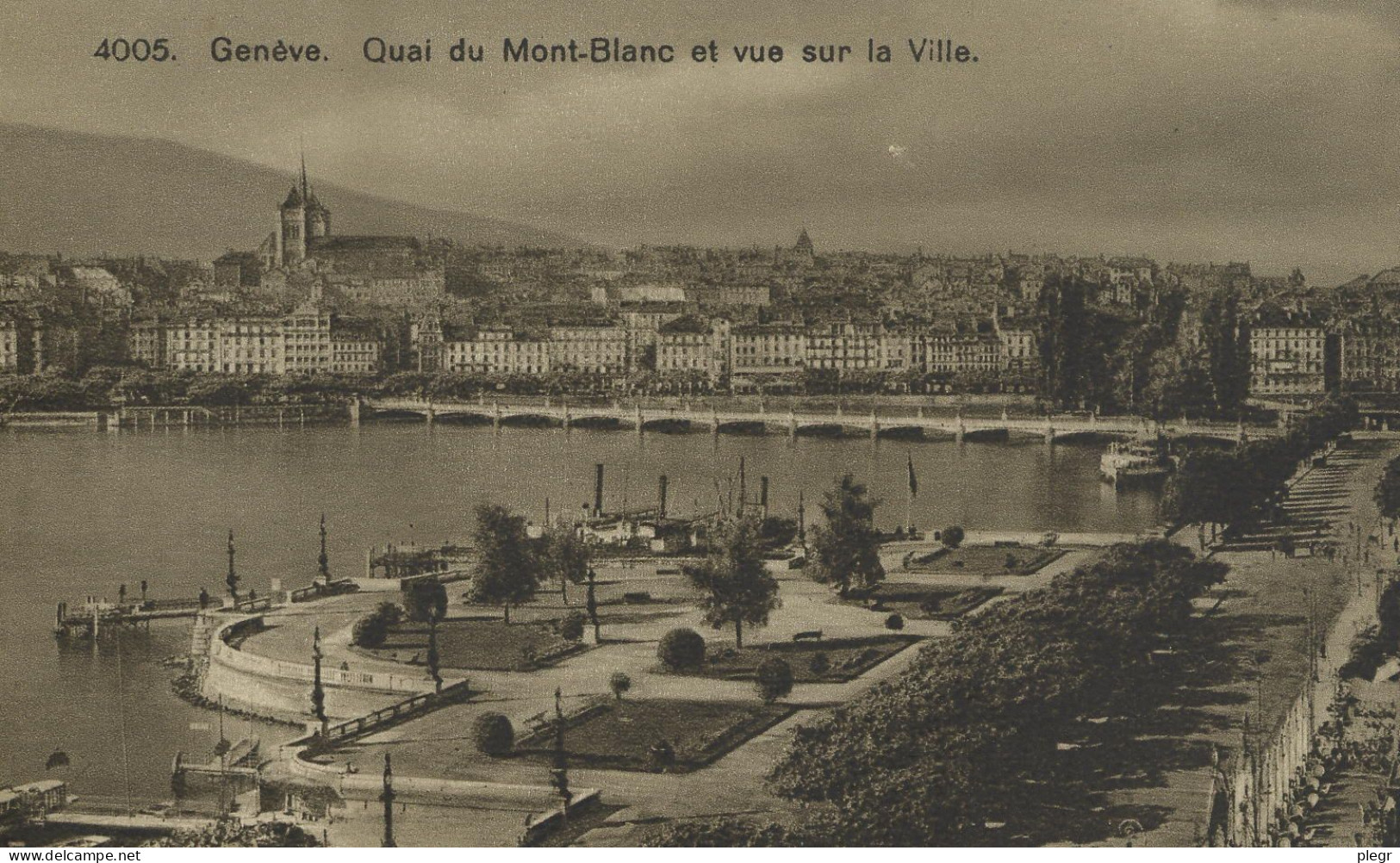 CHEGE 01 39#0 - GENEVE - QUAI DU MONT BLANC ET VUE SUR LA VILLE - Genève