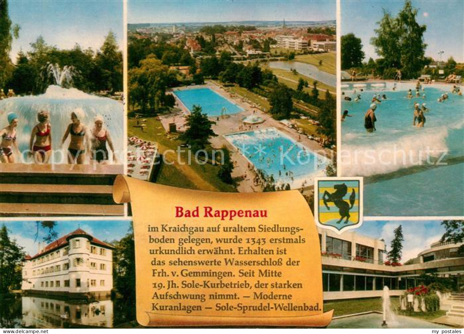 73128497 Bad Rappenau Wasserschloss Freibad  Bad Rappenau - Bad Rappenau