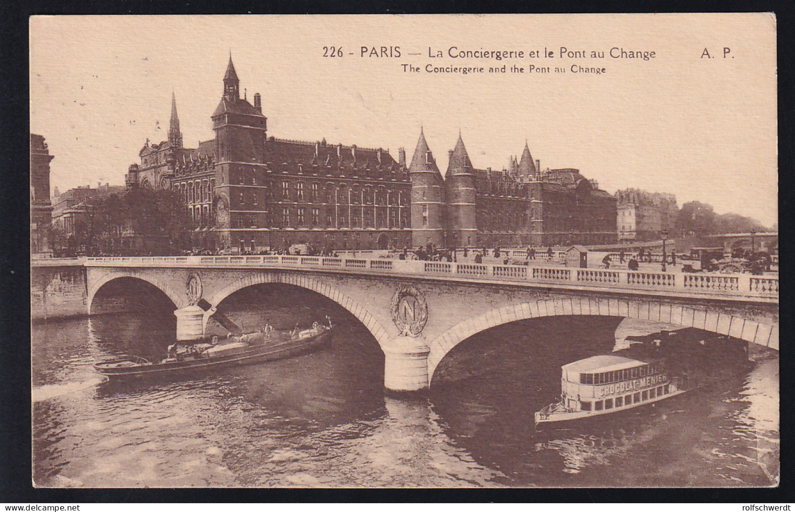 Paris La Conciergerie Et La Pont Au Change, Marke Entfernt - Unclassified
