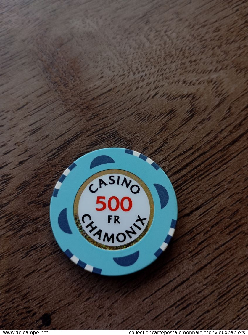 74 CHAMONIX JETON DE CASINO   CHIPS TOKENS COINS En L'État Sur Les Photos - Casino