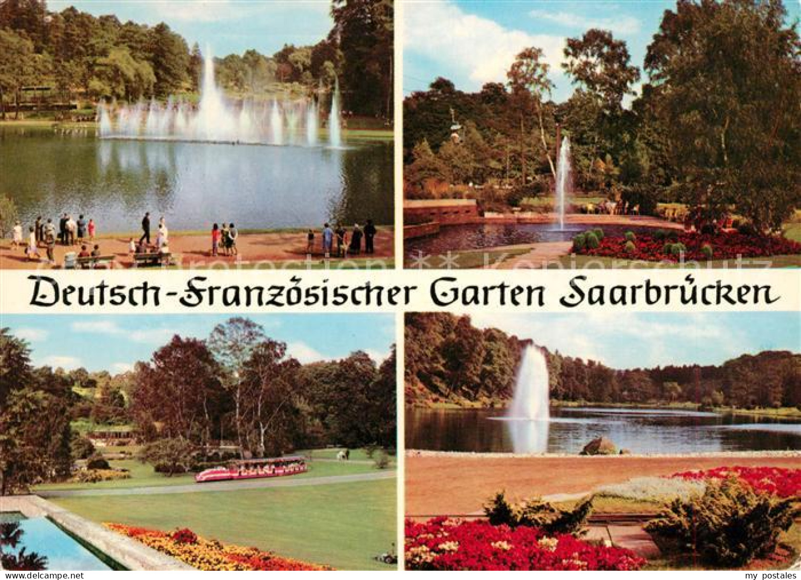 73125489 Saarbruecken Deutsch Franzoesischer Garten Wasserspiele Fontaene Park S - Saarbruecken