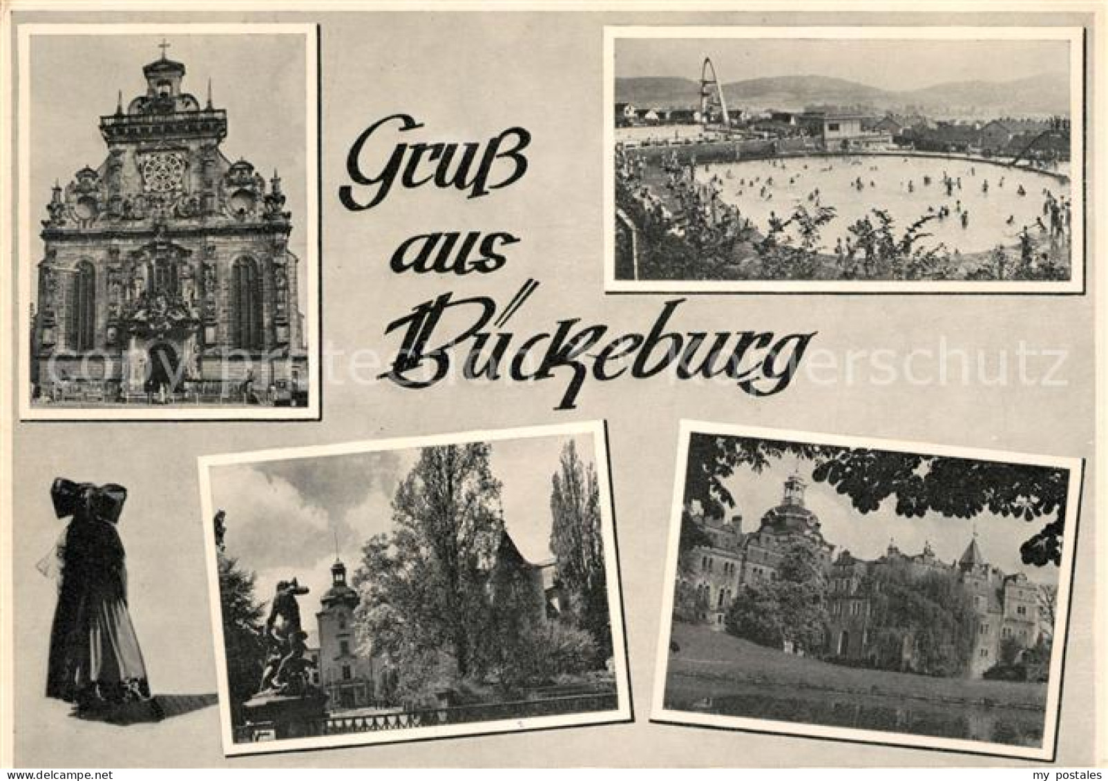 73124455 Bueckeburg Stadtkirche Bergbad Schloss Bueckeburg - Bueckeburg