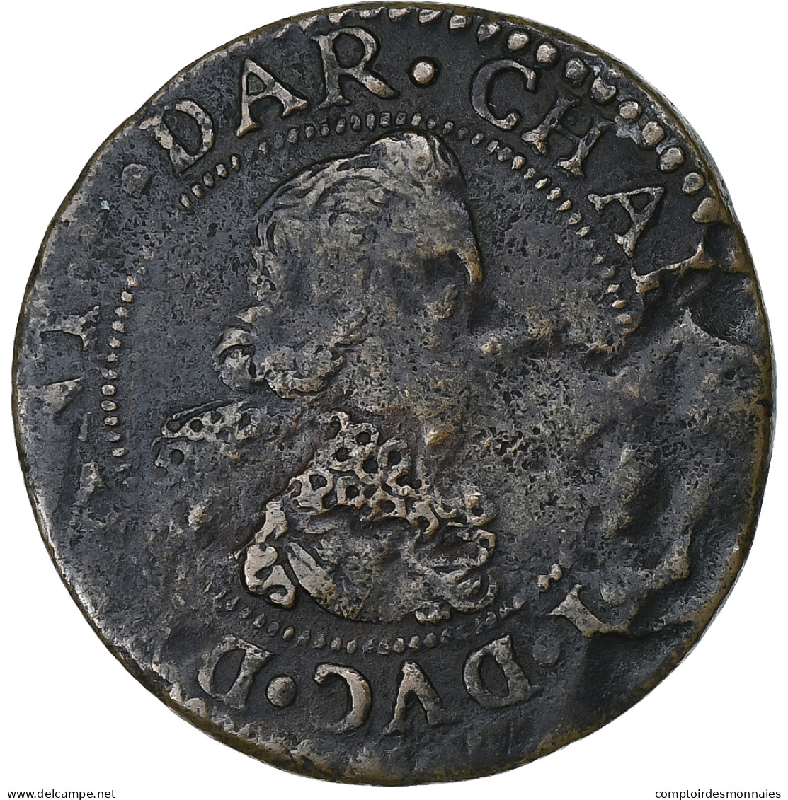 Principauté D'Arches-Charleville, Charles De Gonzague, Double Tournois, 1634 - Other & Unclassified