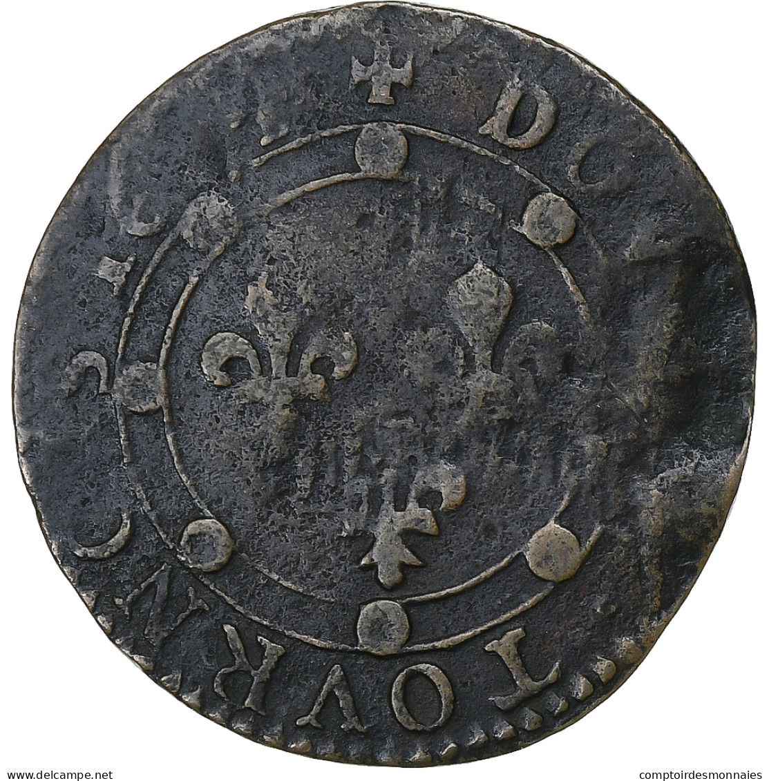 Principauté D'Arches-Charleville, Charles De Gonzague, Double Tournois, 1634 - Other & Unclassified