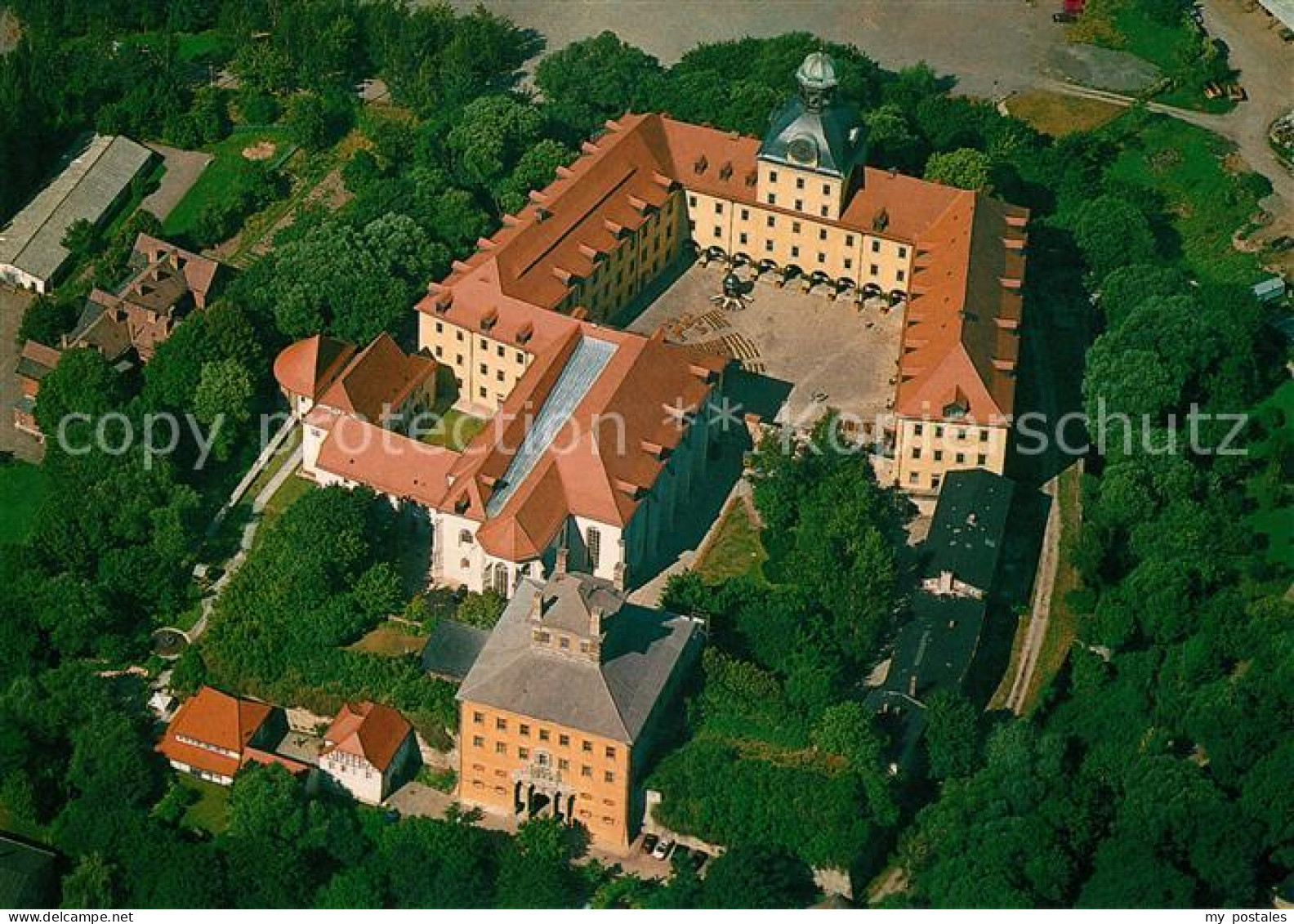 73124352 Zeitz Fliegeraufnahme Schloss Moritzburg Zeitz - Zeitz