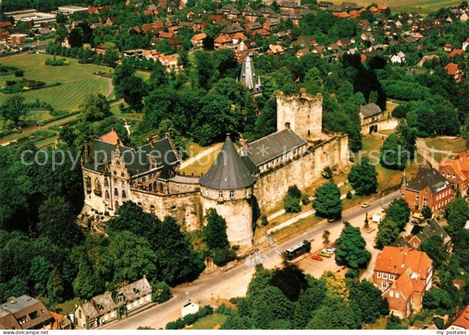 73124317 Bad Bentheim Fliegeraufnahme Schloss Bentheim Bad Bentheim - Bad Bentheim